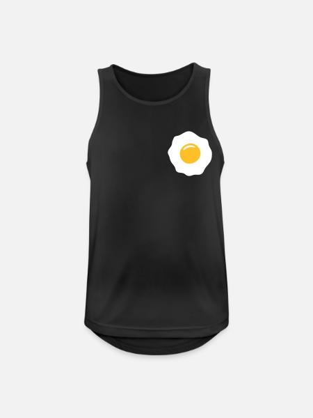 egg ei spiegelei - Débardeur respirant Homme - noir