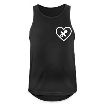Heart + Childminder / Nanny – Super Nanny - Men's Breathable Tank Top - black - Front - Nick (188cm)