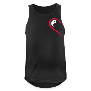 Half Heart Yang Seeks Yin Valentine's Day Partner - Men's Breathable Tank Top - black - Front - Nick (188cm)