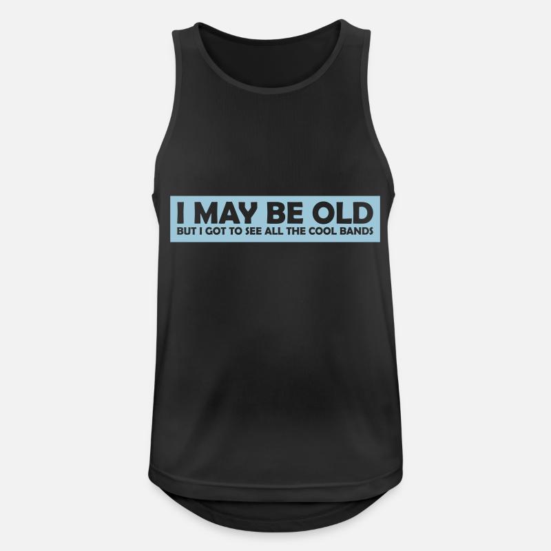 I may be old - Men's Breathable Tank Top - black