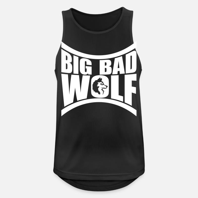 big bad wolf quote - Men's Breathable Tank Top - black