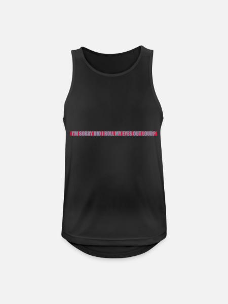Roll My Eyes Out - Men's Breathable Tank Top - black