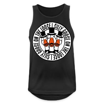 goose on the loose - Men's Breathable Tank Top - black - Front - Nick (188cm)