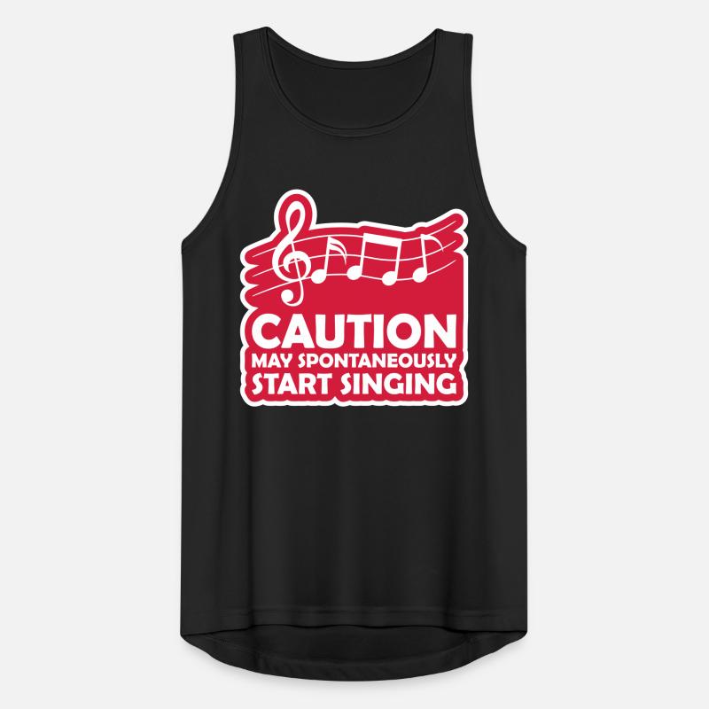 may spontaneously start singing Männer Tank Top atmungsaktiv
