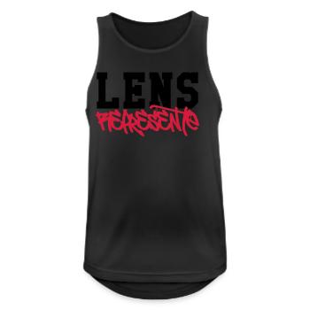 Stellt Objektiv! - Männer Tank Top atmungsaktiv - Schwarz - Vorne - Nick (188cm)