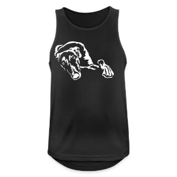 Galgo "Black Edition" - Men's Breathable Tank Top - black - Front - Nick (188cm)
