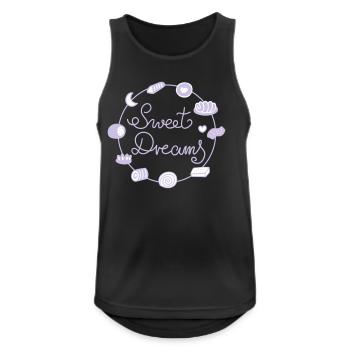 Sweet Dreams  - Männer Tank Top atmungsaktiv - Schwarz - Vorne - Nick (188cm)