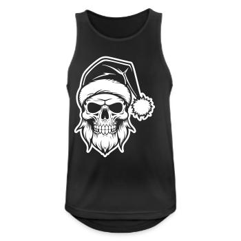Santa Claus Skull - Men's Breathable Tank Top - black - Front - Nick (188cm)