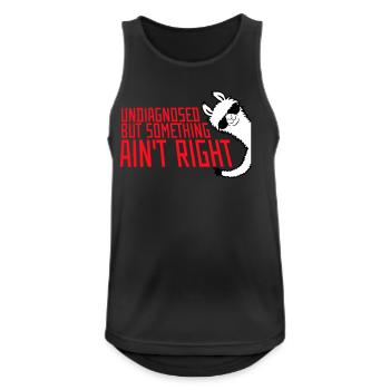 Undiagnosed But Something Ain't Right Lama Glasses - Men's Breathable Tank Top - black - Front - Nick (188cm)