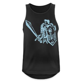 Mann Krieger Paladin RPG Tank Fantasy Geschenk - Männer Tank Top atmungsaktiv - Schwarz - Vorne - Nick (188cm)