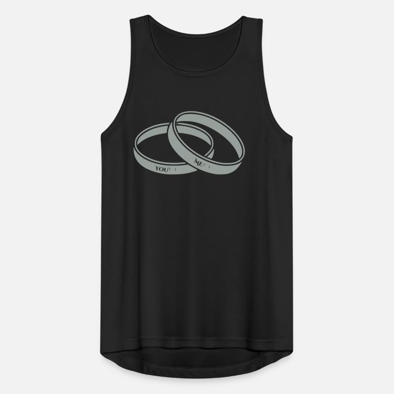 Hochzeitsringe Eheringe Männer Tank Top atmungsaktiv