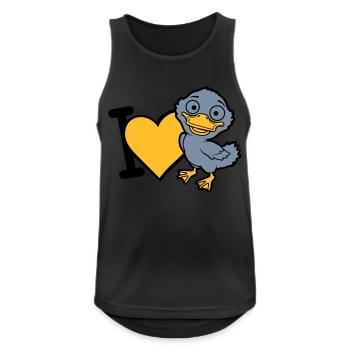 J’adore ducklings Comic - Débardeur respirant Homme - noir - Devant - Nick (188cm)