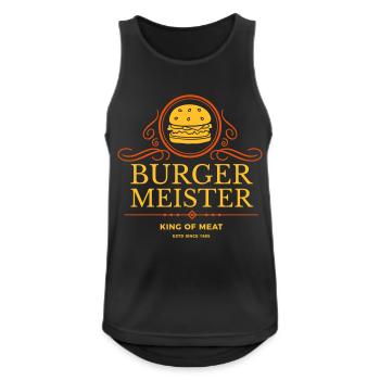 Mayor - Men's Breathable Tank Top - black - Front - Nick (188cm)