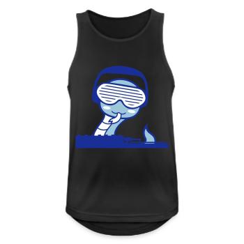 Cool Mixer Party Club Music Fun - Men's Breathable Tank Top - black - Front - Nick (188cm)