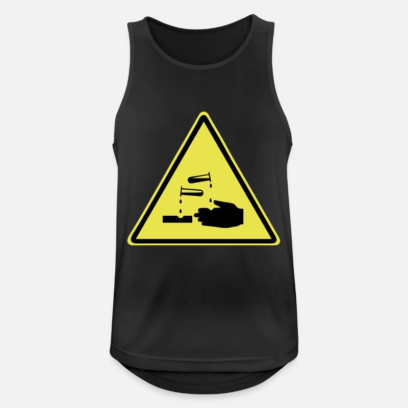 Vorsicht Ätzend! - Männer Tank Top atmungsaktiv - Schwarz