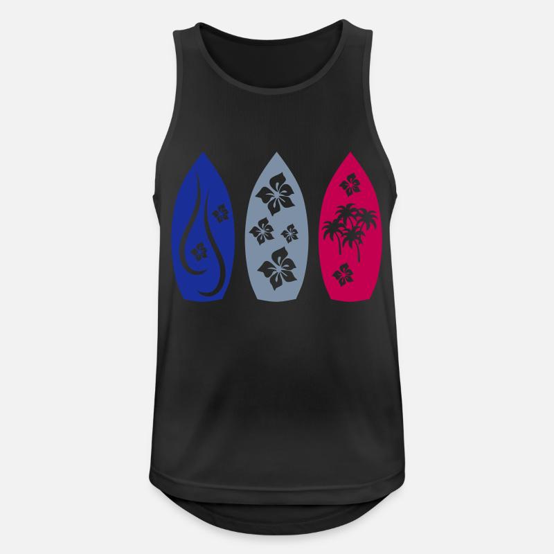 surfboard - Men's Breathable Tank Top - black
