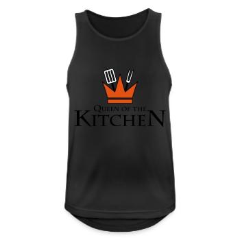 Queen Of The Kitchen - Men's Breathable Tank Top - black - Front - Nick (188cm)