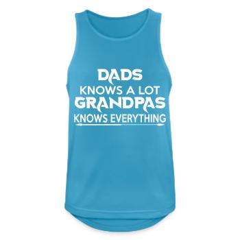 Bester Großvater - Männer Tank Top atmungsaktiv - Saphirblau - Vorne - Nick (188cm)
