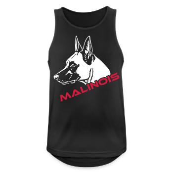 536 Malinois - Men's Breathable Tank Top - black - Front - Nick (188cm)