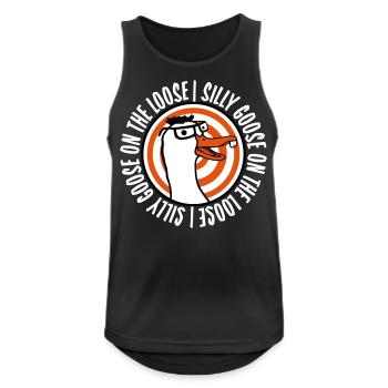 goose on the loose - Men's Breathable Tank Top - black - Front - Nick (188cm)