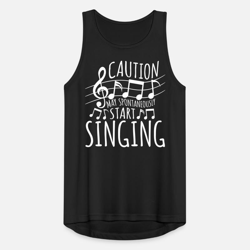 may spontaneously start singing Männer Tank Top atmungsaktiv