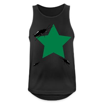 vote_for - Männer Tank Top atmungsaktiv - Schwarz - Vorne - Nick (188cm)
