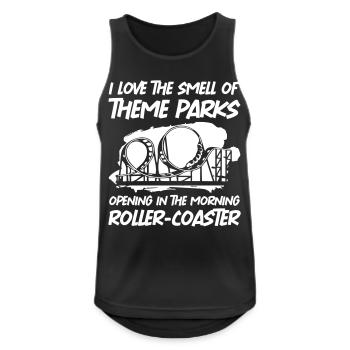 Roller Coaster For A Theme Park - Männer Tank Top atmungsaktiv - Schwarz - Vorne - Nick (188cm)