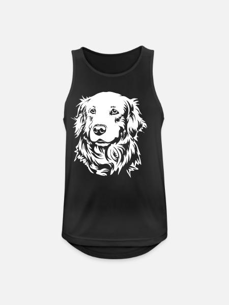 Golden Retriever Head "Black Edition" - Men's Breathable Tank Top - black