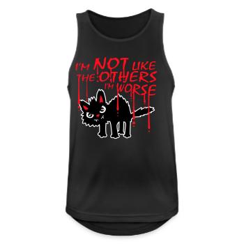Black Cat I'm Not Like The Others I'm Worse - Men's Breathable Tank Top - black - Front - Nick (188cm)