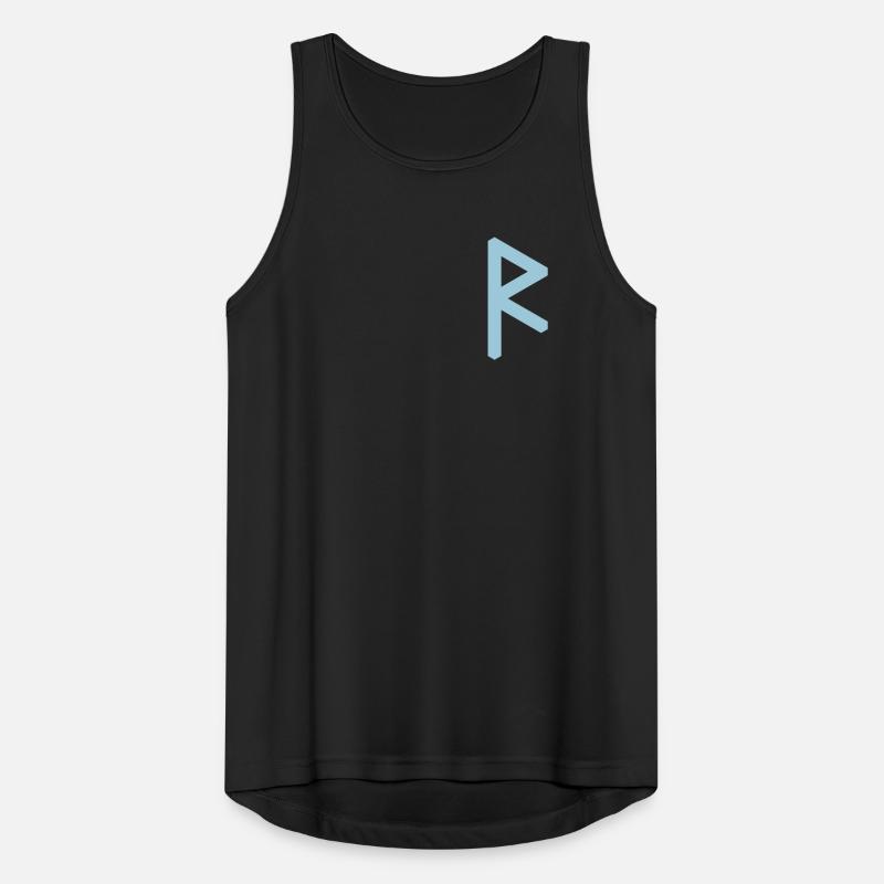 Rune: Raidho ᚱ (R), Quantum Runes Futhark 0 © Débardeur respirant Homme
