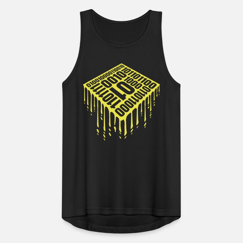 Binary Code Program Language Men's Breathable Tank Top