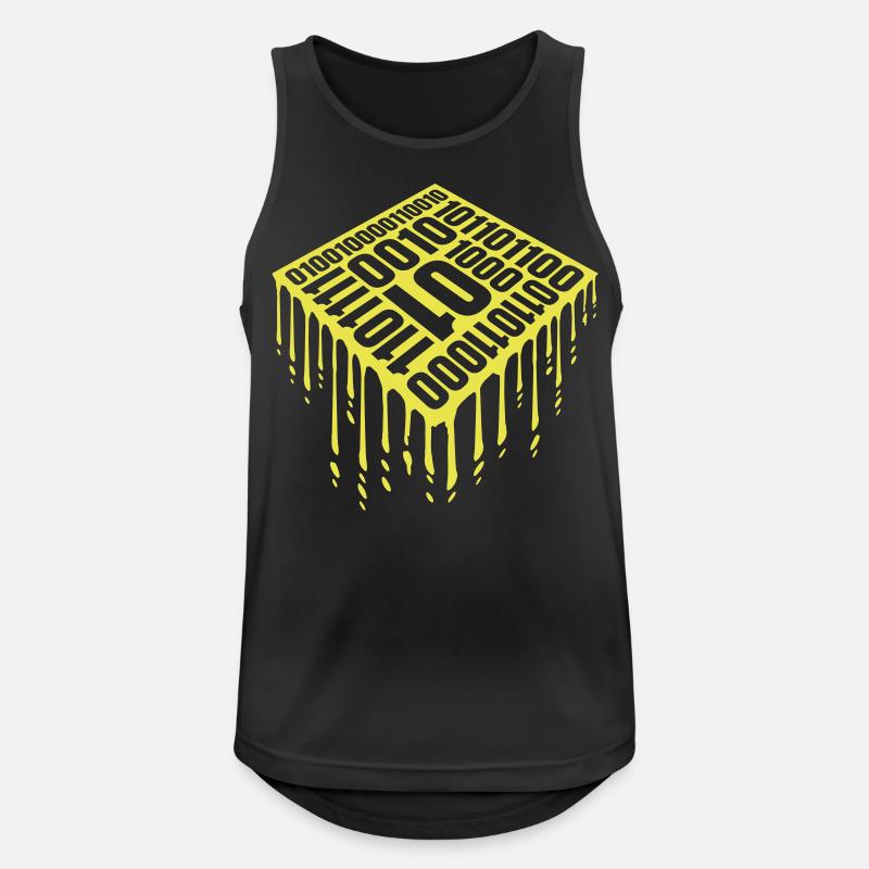 Binär Code Programm Sprache - Männer Tank Top atmungsaktiv - Schwarz