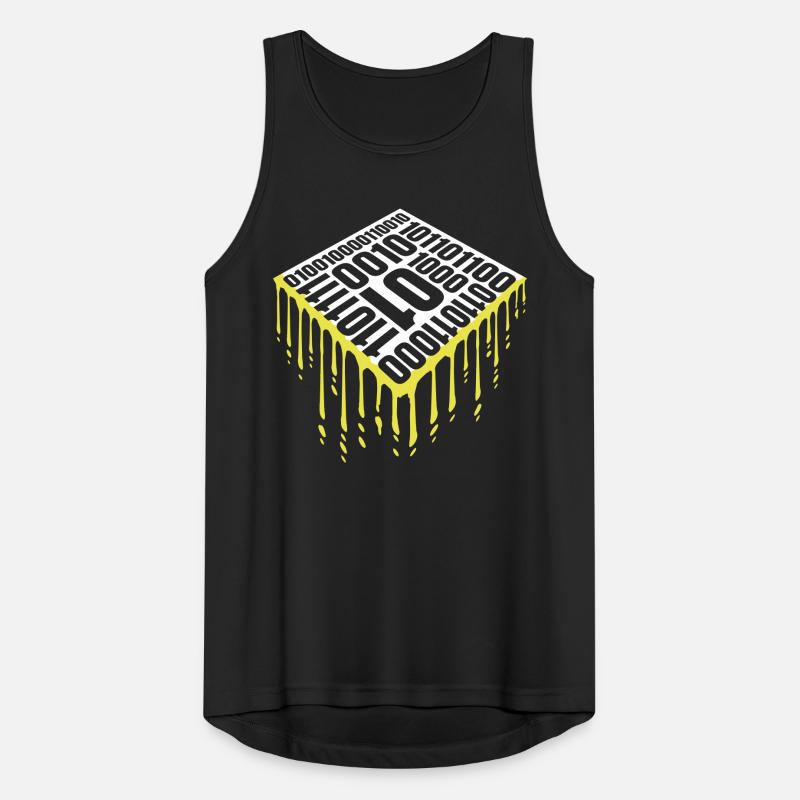 Binär Code Programm Sprache Männer Tank Top atmungsaktiv