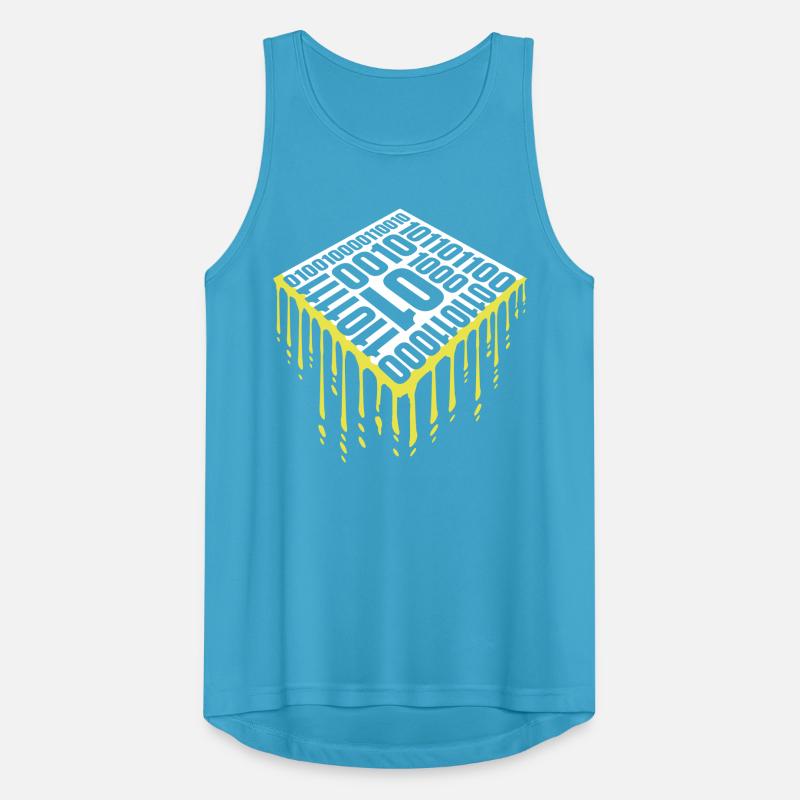 Binär Code Programm Sprache Männer Tank Top atmungsaktiv