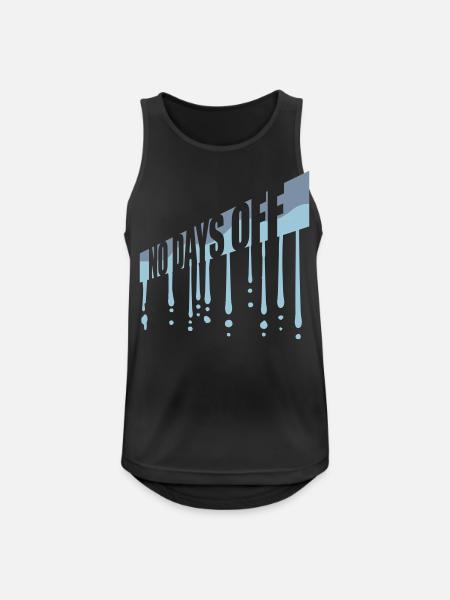 no days off quote - Men's Breathable Tank Top - black