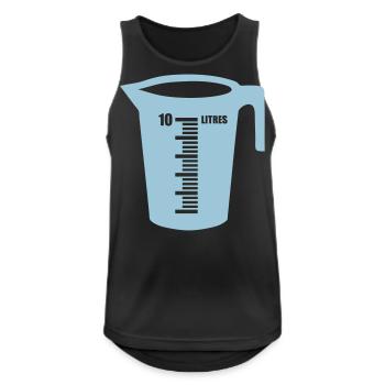 braud litre container - Men's Breathable Tank Top - black - Front - Nick (188cm)