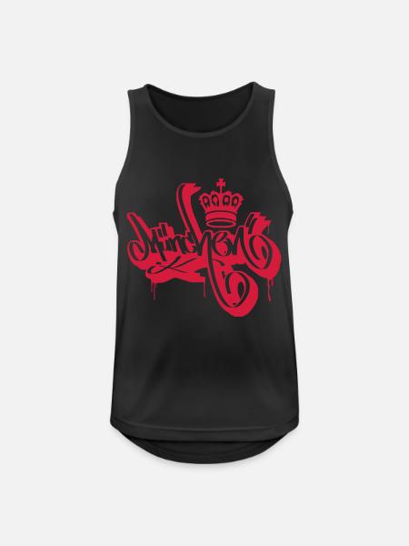 Munich Ultras Supporter Tattoo Graffiti Day Shirt - Men's Breathable Tank Top - black
