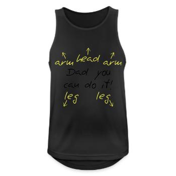 You can do it Dad - Männer Tank Top atmungsaktiv - Schwarz - Vorne - Nick (188cm)