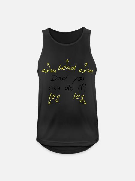 You can do it Dad - Men's Breathable Tank Top - black