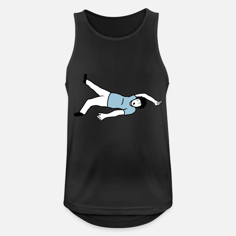 Ohnmächtiger Mann Design - Männer Tank Top atmungsaktiv - Schwarz