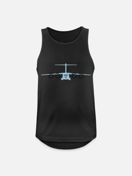 A400M grey - Men's Breathable Tank Top - black
