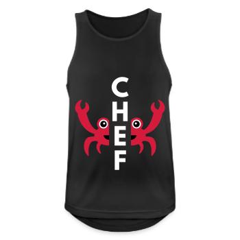 Chef (shared crab) - Men's Breathable Tank Top - black - Front - Nick (188cm)