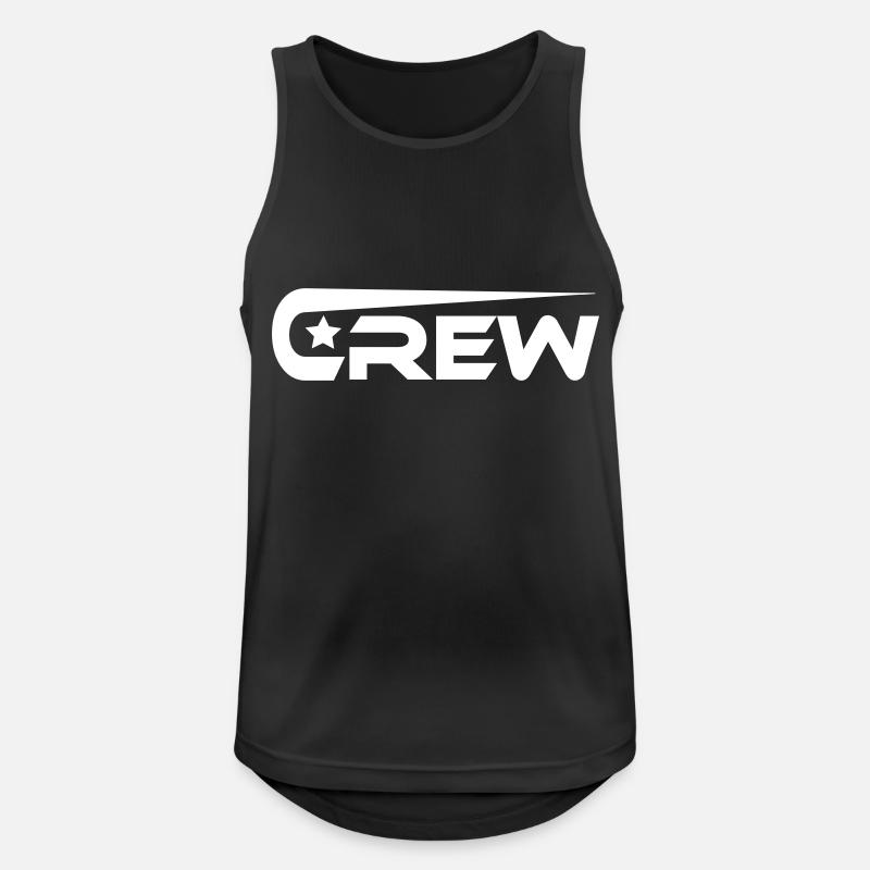 Crew symbol with star - Men's Breathable Tank Top - black