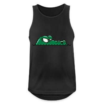 Krokodil witzig lustig - Männer Tank Top atmungsaktiv - Schwarz - Vorne - Nick (188cm)