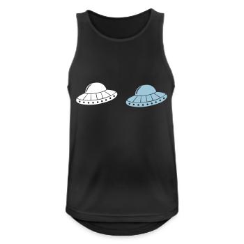 UFO 2 - Men's Breathable Tank Top - black - Front - Nick (188cm)