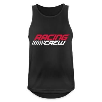 Racing Crew Cool Team Saying Love Racing Car Driving - Men's Breathable Tank Top - black - Front - Nick (188cm)
