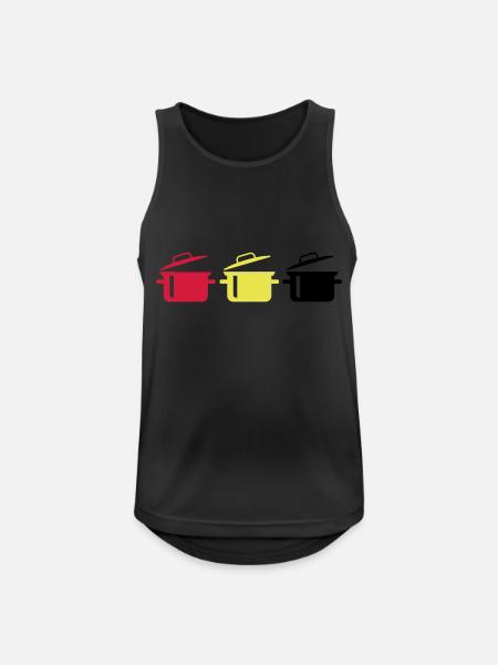 pots - Men's Breathable Tank Top - black