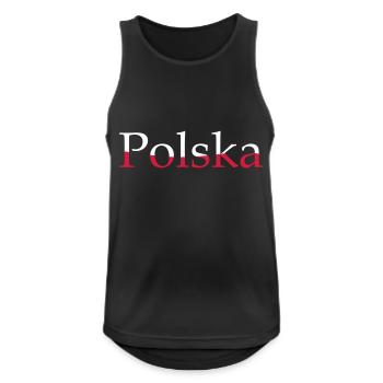 Polska - Poland - Men's Breathable Tank Top - black - Front - Nick (188cm)