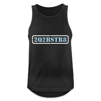 too cute to be straight (1-2c) - Männer Tank Top atmungsaktiv - Schwarz - Vorne - Nick (188cm)