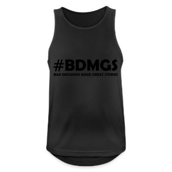 Friendship - Men's Breathable Tank Top - black - Front - Nick (188cm)
